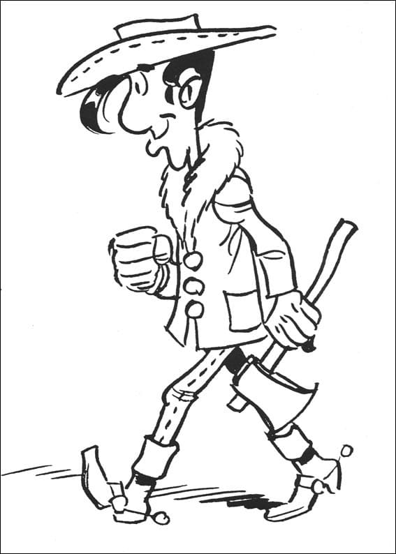 Coloriage à imprimer Lucky Luke #202710 de la série Dessins animés et séries animées, gratuit pour enfants et adultes