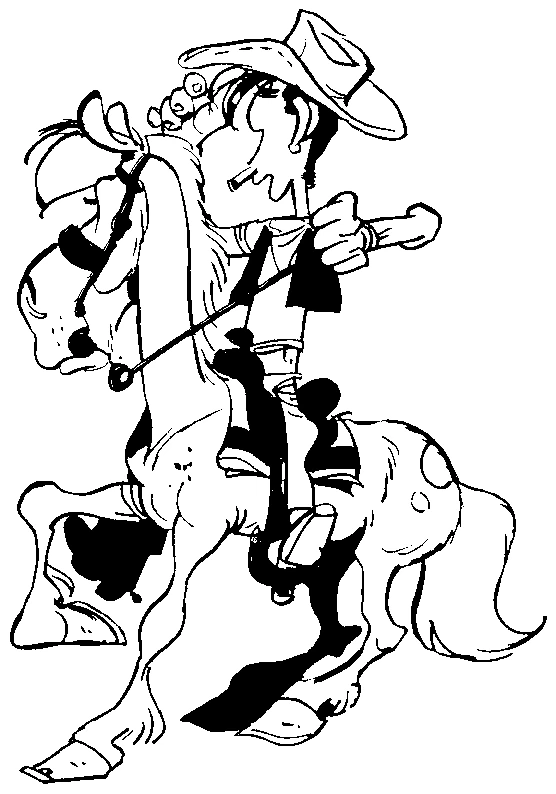 Page de coloriage Lucky Luke #25540, collection Dessins animés et séries animées, à imprimer et colorier Page de coloriage Lucky Luke #25540, collection Dessins animés et séries animées, à imprimer et colorier