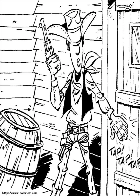 Coloriage à imprimer Lucky Luke #25575 de la série Dessins animés et séries animées, gratuit pour enfants et adultes