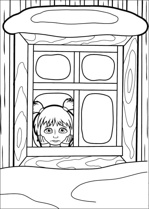 Coloriage gratuit pour enfants et adultes Masha Et Michka #215923, collection Dessins animés et séries animées