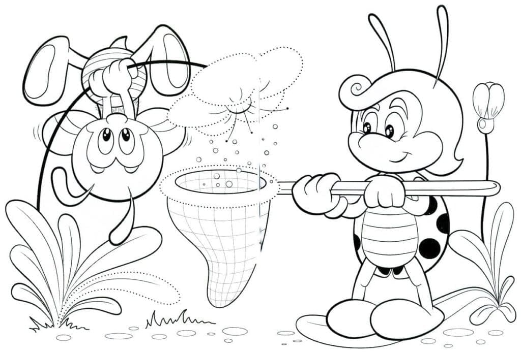 Page de coloriage Maya l'abeille #202566, collection Dessins animés et séries animées, à imprimer et colorier
