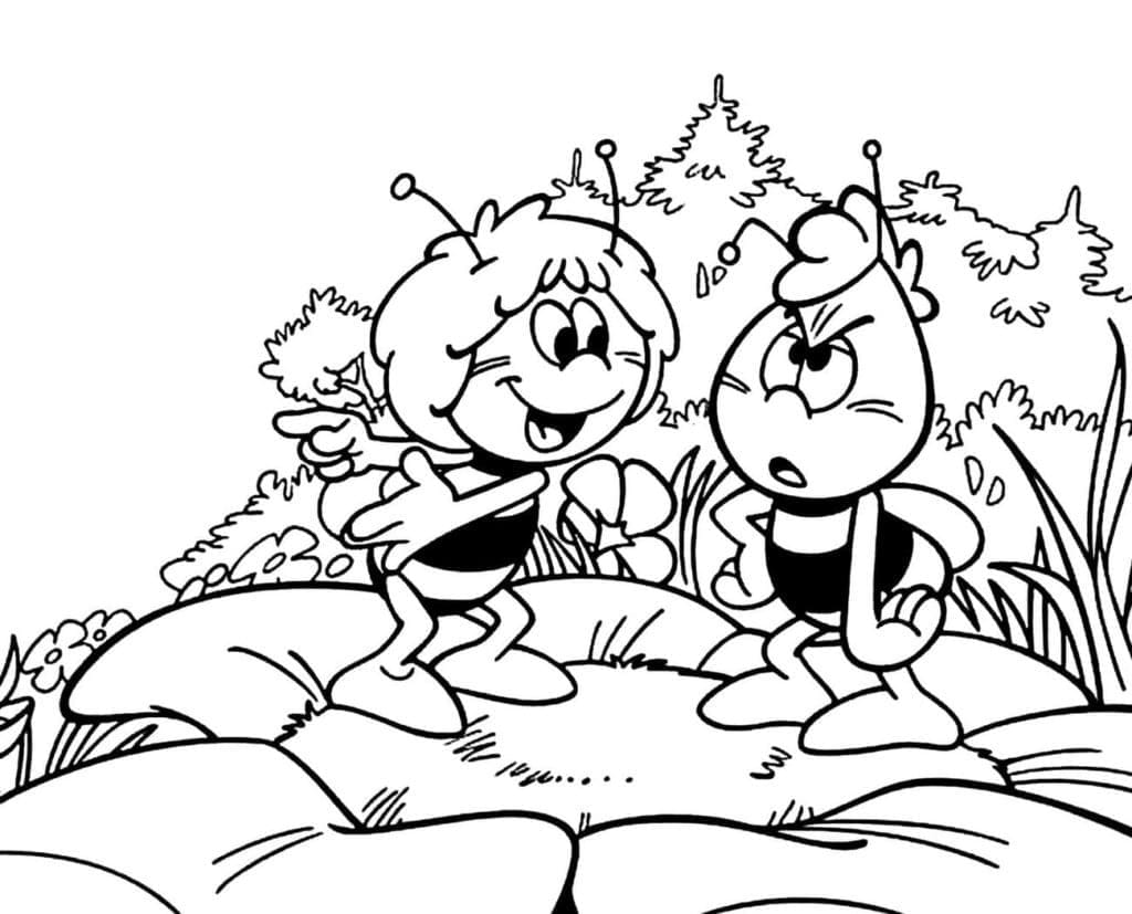 Illustration au trait Maya l'abeille #202581 de la collection Dessins animés et séries animées à colorier gratuitement Illustration au trait Maya l'abeille #202581 de la collection Dessins animés et séries animées à colorier gratuitement