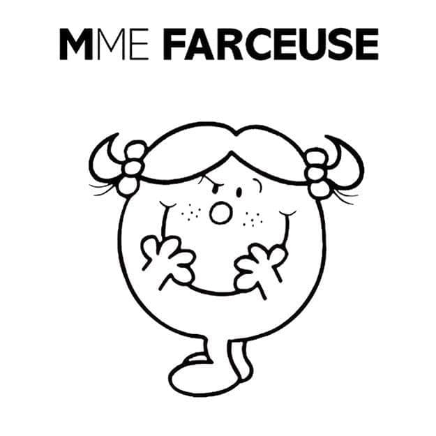 Illustration au trait Monsieur Madame #182551 de la collection Dessins animés et séries animées à colorier gratuitement