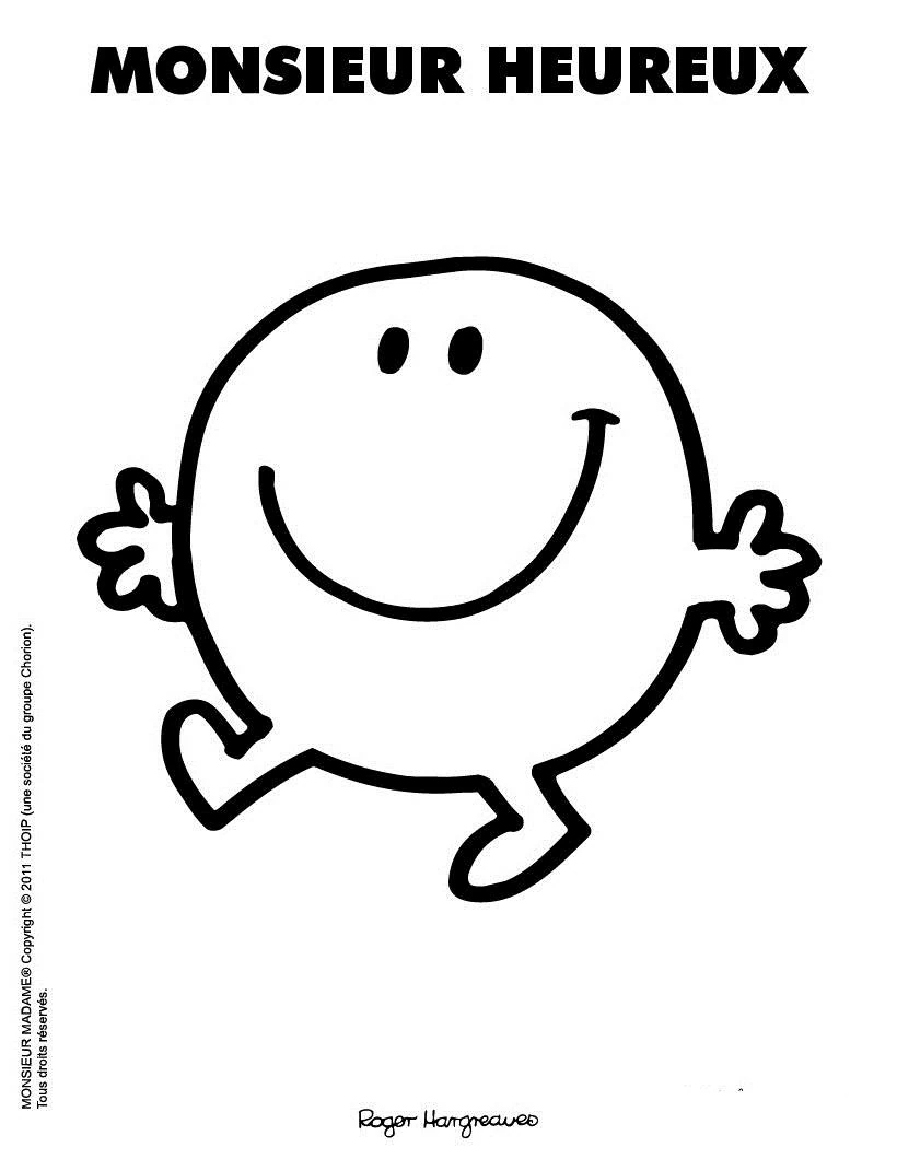 Coloriage gratuit Monsieur Madame #45490 de la collection Dessins animés et séries animées à imprimer