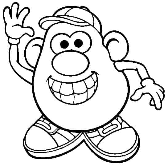 Page de coloriage Monsieur Patate #205251, collection Dessins animés et séries animées, à imprimer et colorier