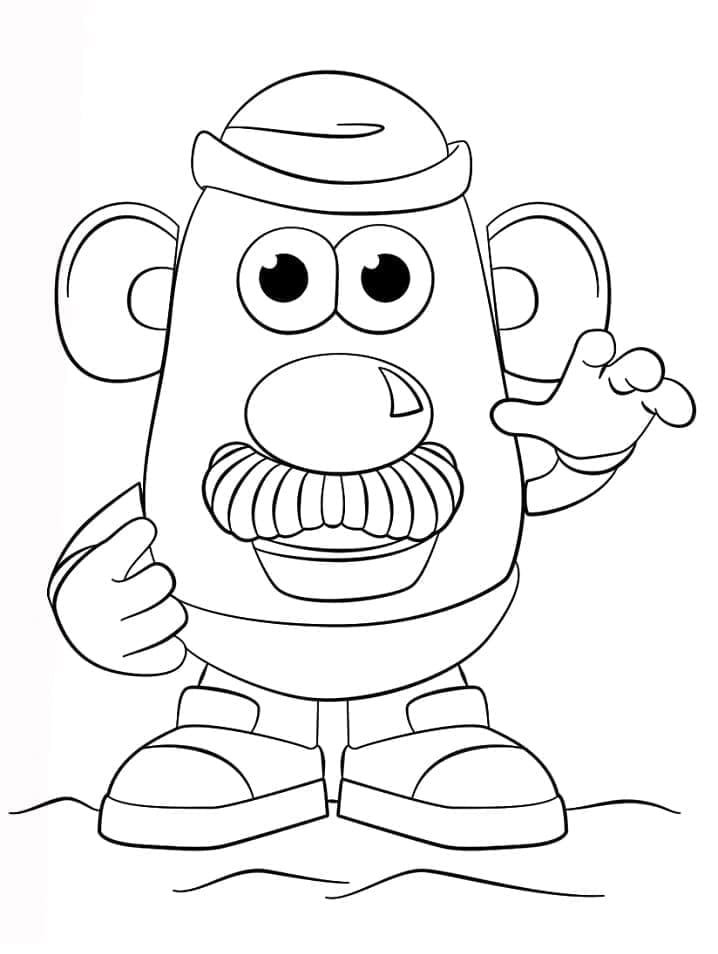 Dessin à colorier: Monsieur Patate (Dessins animés et séries animées) #205254 - Coloriages à Imprimer Gratuits