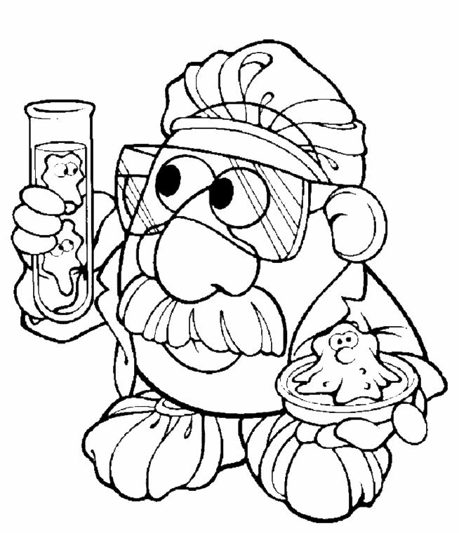 Page de coloriage Monsieur Patate #45134, collection Dessins animés et séries animées, à imprimer et colorier