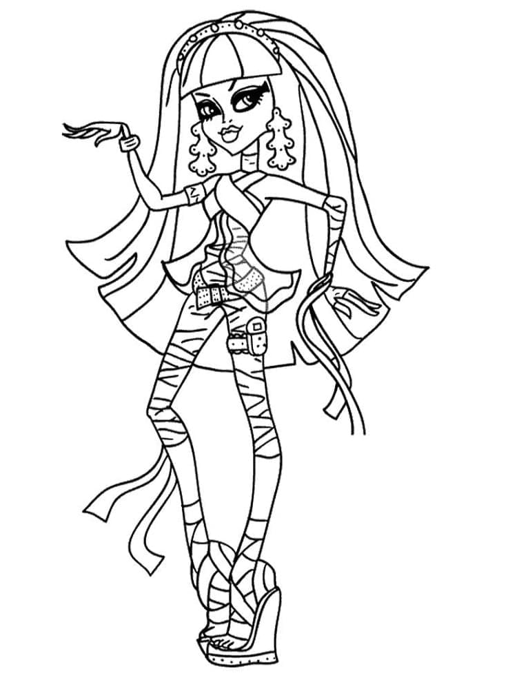 Illustration au trait Monster High #196678 de la collection Dessins animés et séries animées à colorier gratuitement