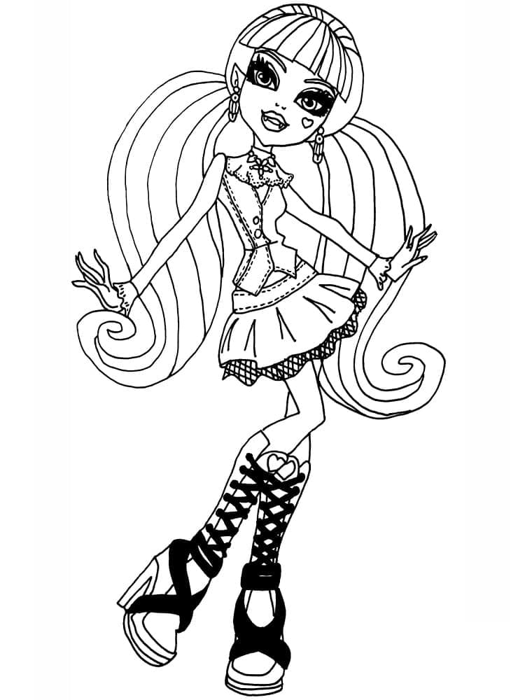 Coloriage gratuit pour enfants et adultes Monster High #196680, collection Dessins animés et séries animées Coloriage gratuit pour enfants et adultes Monster High #196680, collection Dessins animés et séries animées
