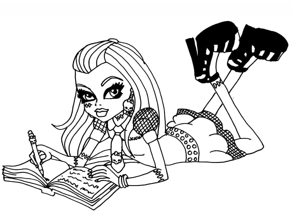 Coloriage à imprimer Monster High #196683 de la série Dessins animés et séries animées, gratuit pour enfants et adultes