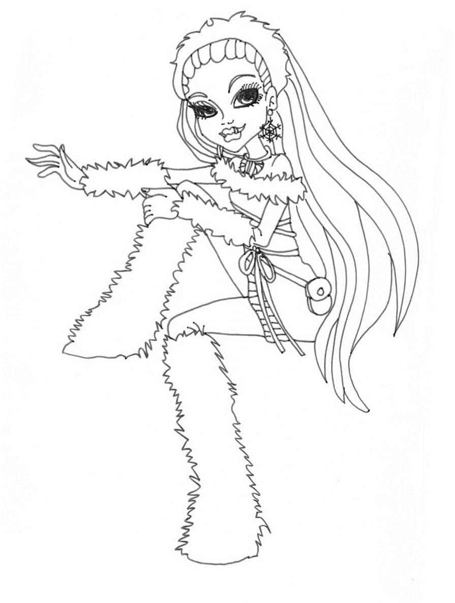 Dessin Monster High #196686 à colorier de la série Dessins animés et séries animées, gratuit à télécharger et imprimer