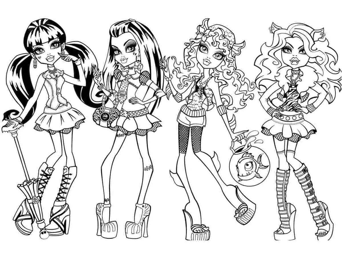 Dessin Monster High #196701 à colorier de la série Dessins animés et séries animées, gratuit à télécharger et imprimer Dessin Monster High #196701 à colorier de la série Dessins animés et séries animées, gratuit à télécharger et imprimer