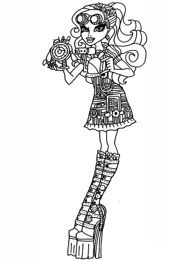 Illustration au trait Monster High #196715 de la collection Dessins animés et séries animées à colorier gratuitement
