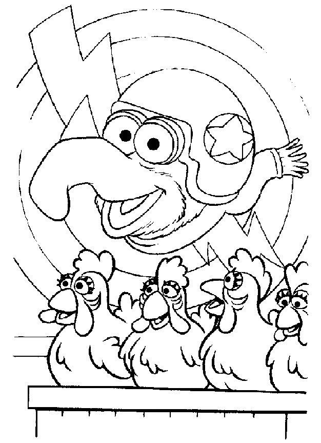 Coloriage gratuit Muppets #31874 de la collection Dessins animés et séries animées à imprimer