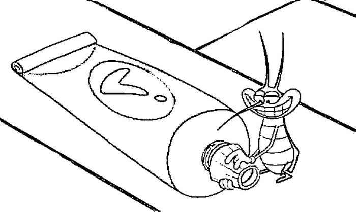 Dessin Oggy et les Caffards #37871 à colorier de la série Dessins animés et séries animées, gratuit à télécharger et imprimer