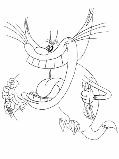 Page de coloriage Oggy et les Caffards #37889, collection Dessins animés et séries animées, à imprimer et colorier Page de coloriage Oggy et les Caffards #37889, collection Dessins animés et séries animées, à imprimer et colorier