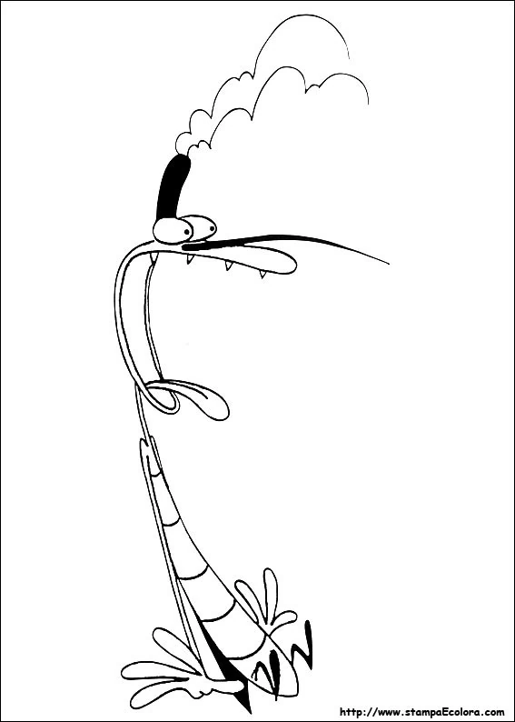 Illustration au trait Oggy et les Caffards #37940 de la collection Dessins animés et séries animées à colorier gratuitement