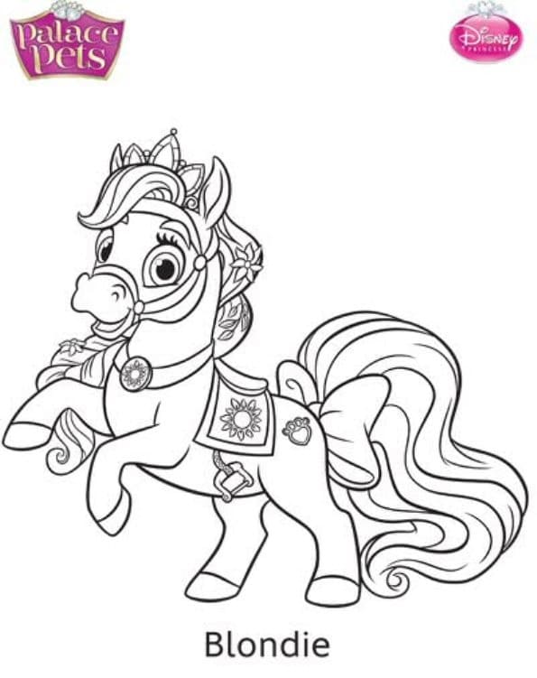 Coloriage gratuit Palace Pets #196340 de la collection Dessins animés et séries animées à imprimer