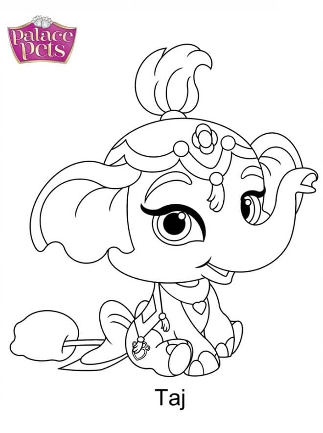 Coloriage gratuit Palace Pets #196348 de la collection Dessins animés et séries animées à imprimer