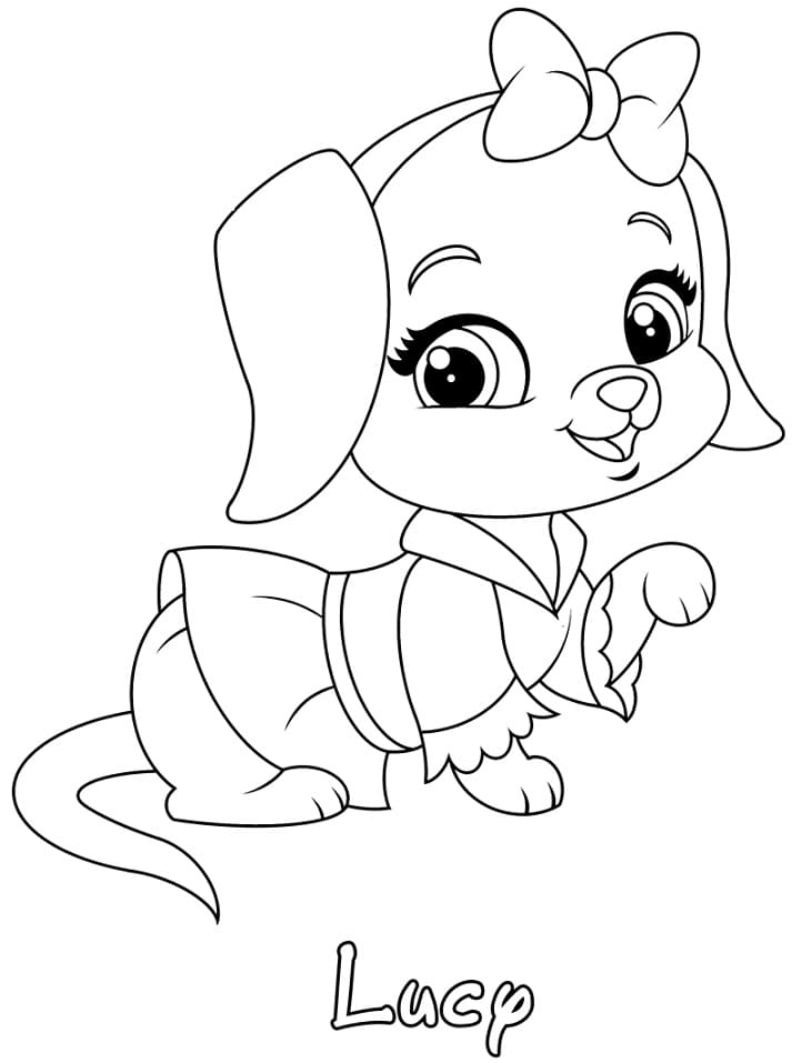 Coloriage gratuit Palace Pets #196373 de la collection Dessins animés et séries animées à imprimer