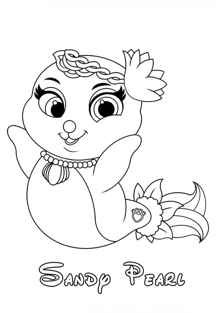 Coloriage gratuit Palace Pets #196384 de la collection Dessins animés et séries animées à imprimer