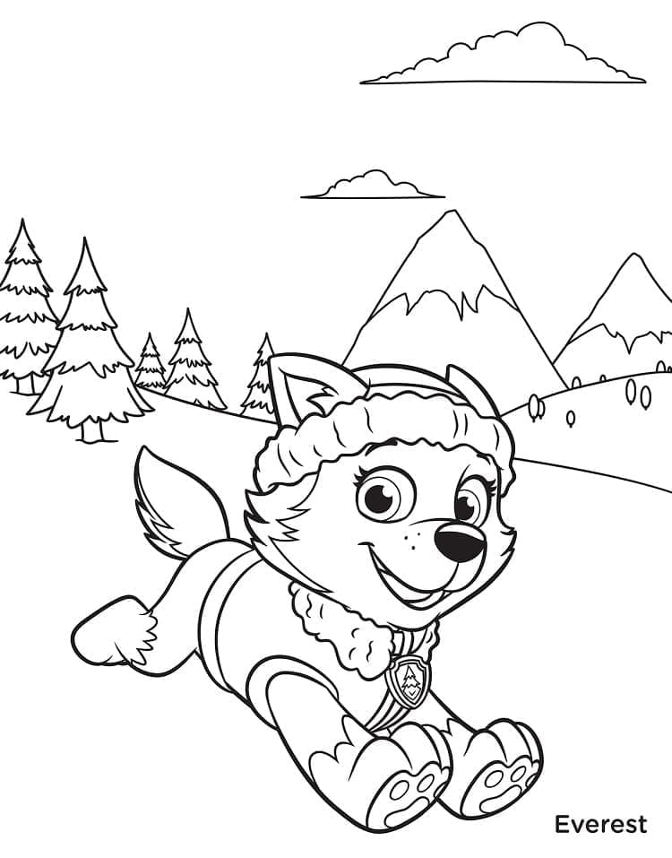 Illustration au trait Pat'Patrouille #178148 de la collection Dessins animés et séries animées à colorier gratuitement