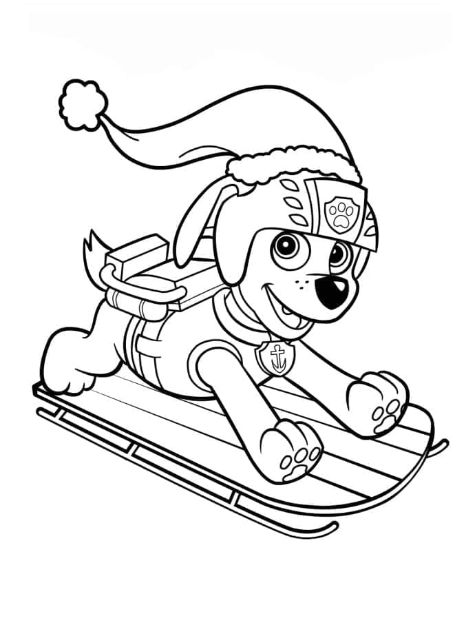 Illustration au trait Pat'Patrouille #178176 de la collection Dessins animés et séries animées à colorier gratuitement