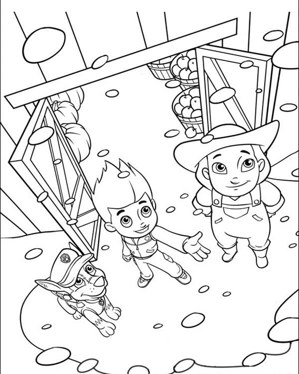 Coloriage gratuit Pat'Patrouille #44332 de la collection Dessins animés et séries animées à imprimer