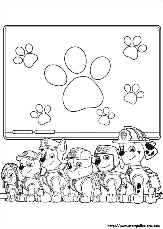 Dessin à colorier: Pat'Patrouille (Dessins animés et séries animées) #44348 - Coloriages à Imprimer Gratuits