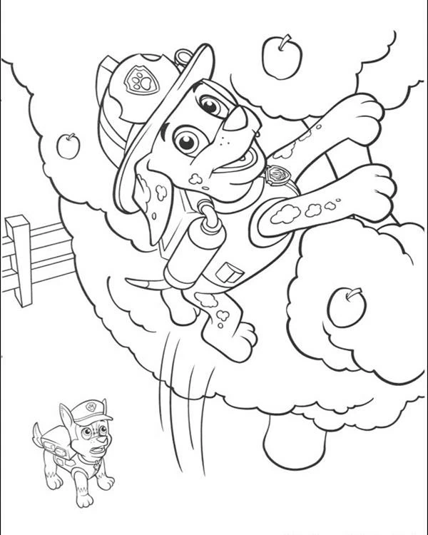 Illustration au trait Pat'Patrouille #44354 de la collection Dessins animés et séries animées à colorier gratuitement