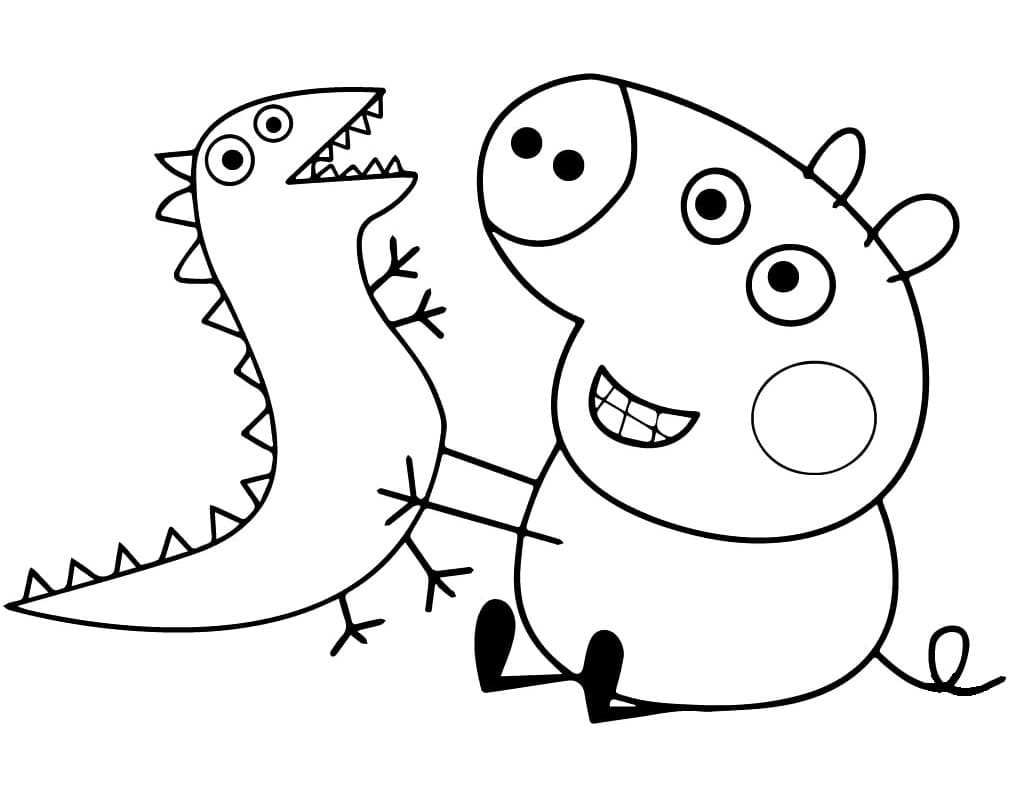 Page de coloriage Peppa Pig #180881, collection Dessins animés et séries animées, à imprimer et colorier