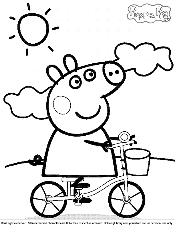 Dessin à colorier: Peppa Pig (Dessins animés et séries animées) #43910 - Coloriages à Imprimer Gratuits