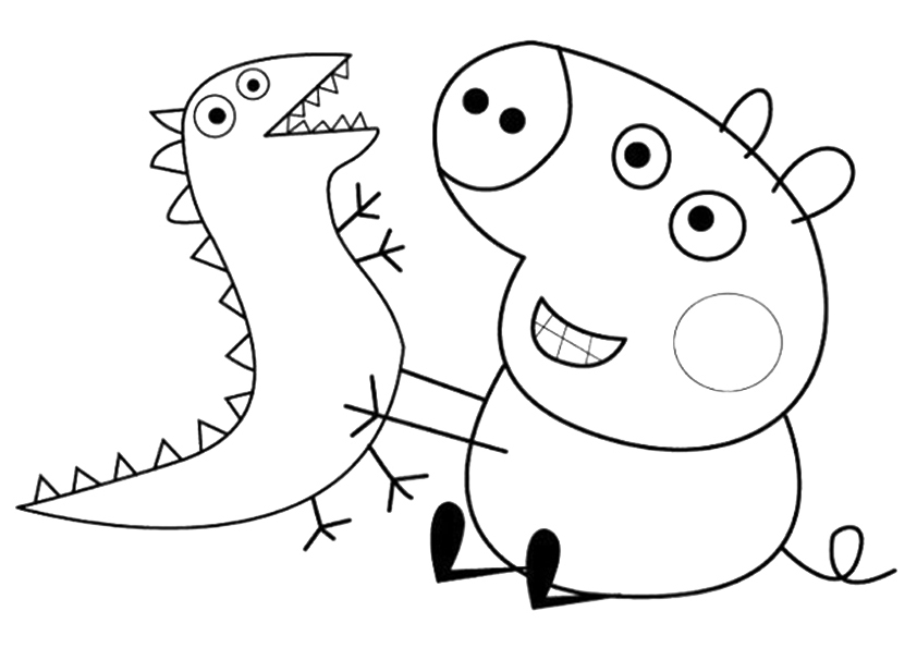 Dessin à colorier: Peppa Pig (Dessins animés et séries animées) #43961 - Coloriages à Imprimer Gratuits