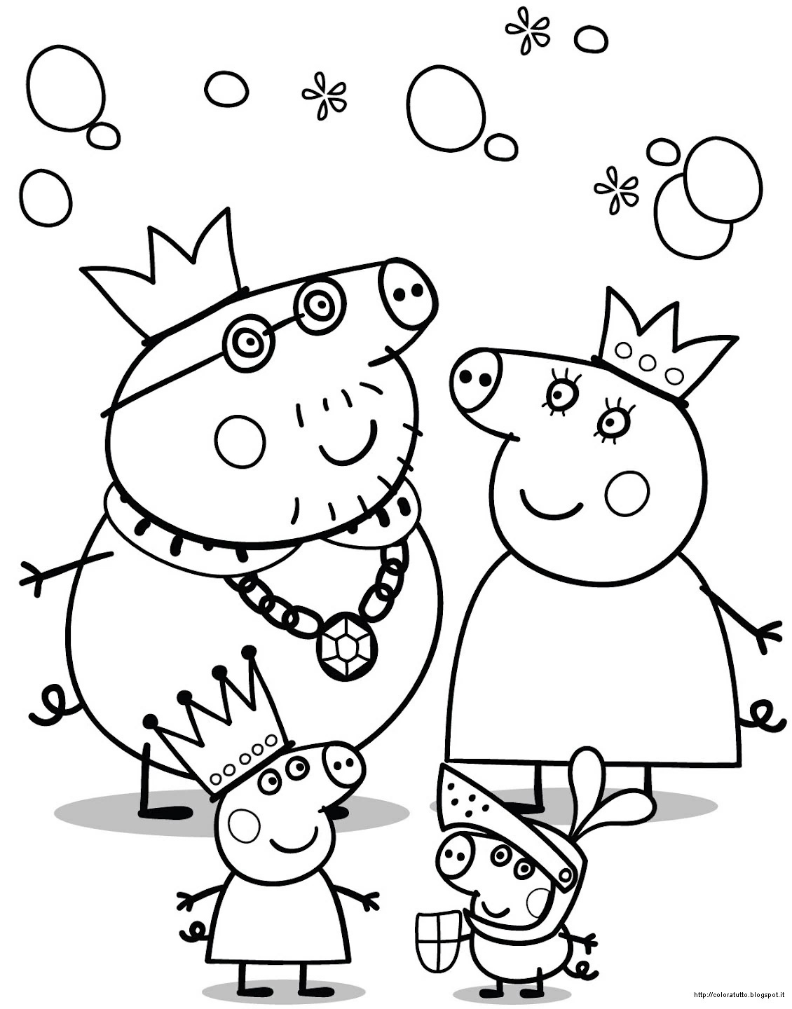 Coloriage gratuit Peppa Pig #43971 de la collection Dessins animés et séries animées à imprimer