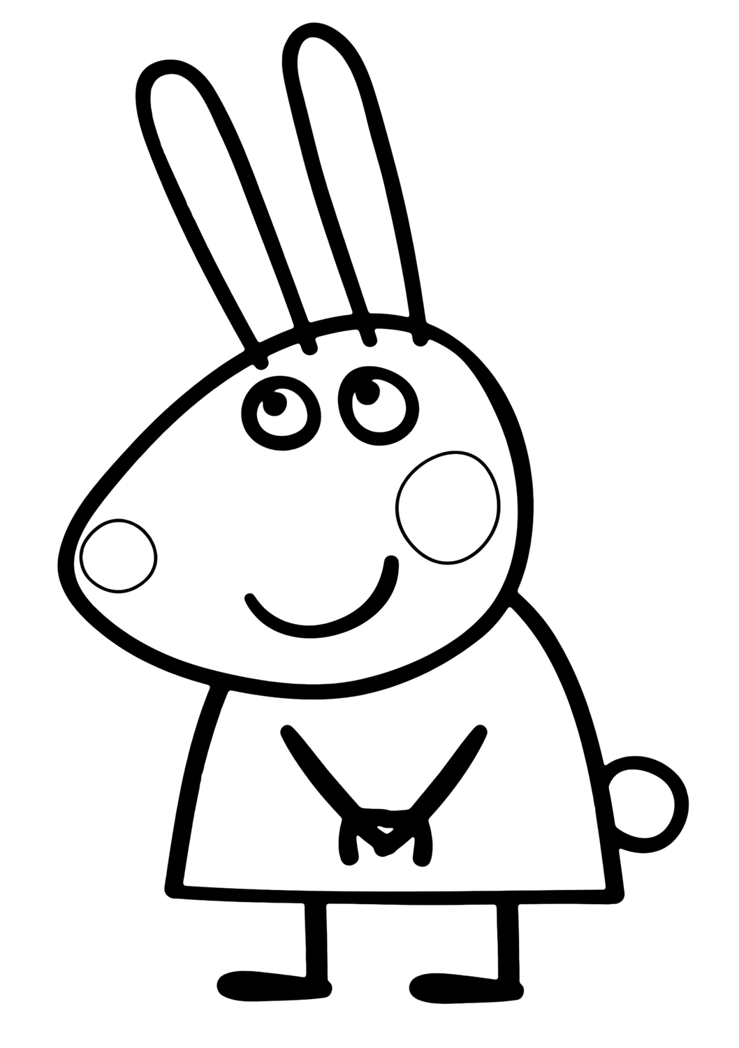 Coloriage gratuit Peppa Pig #43985 de la collection Dessins animés et séries animées à imprimer
