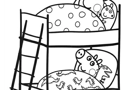 Coloriage à imprimer Peppa Pig #44001 de la série Dessins animés et séries animées, gratuit pour enfants et adultes