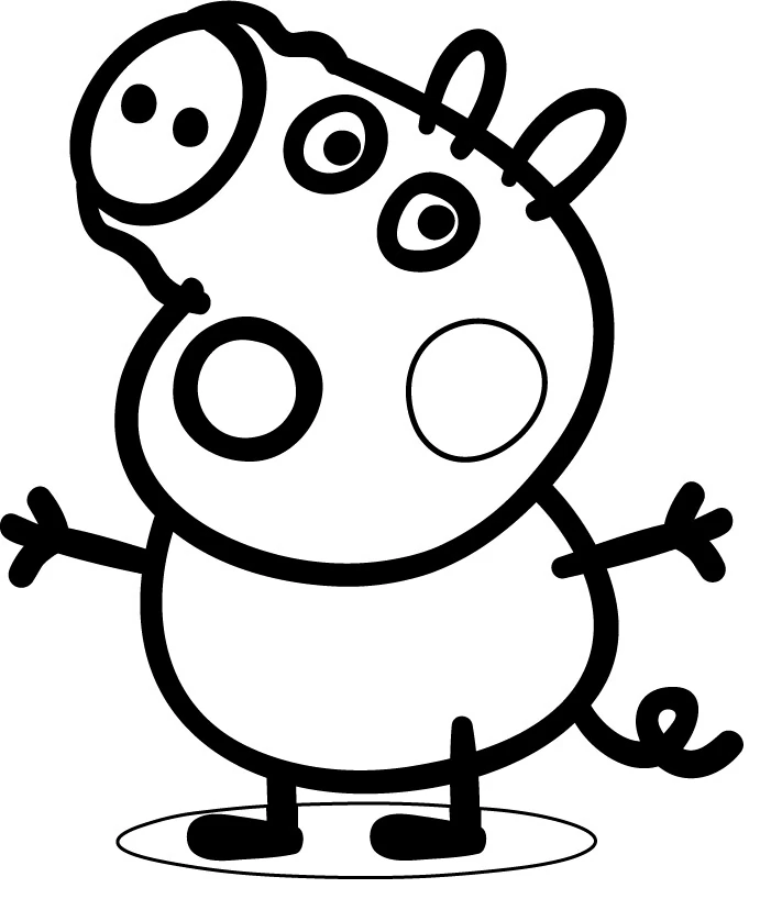 Dessin à colorier: Peppa Pig (Dessins animés et séries animées) #44009 - Coloriages à Imprimer Gratuits