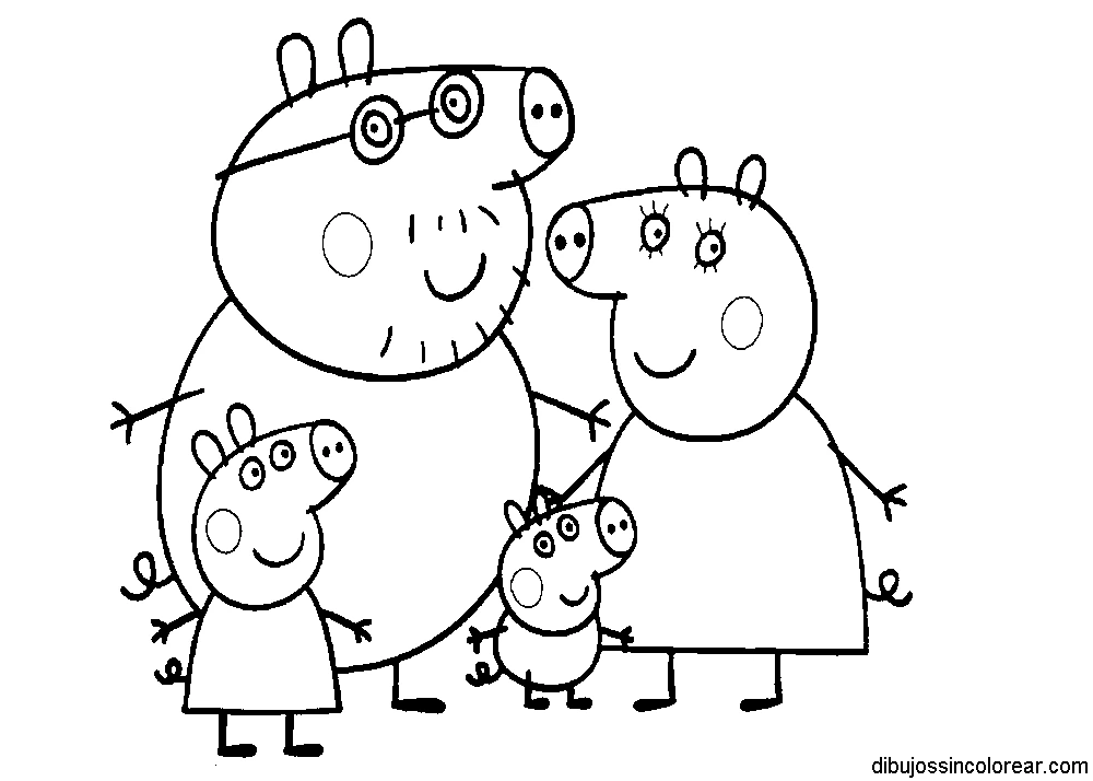 Coloriage gratuit Peppa Pig #44013 de la collection Dessins animés et séries animées à imprimer