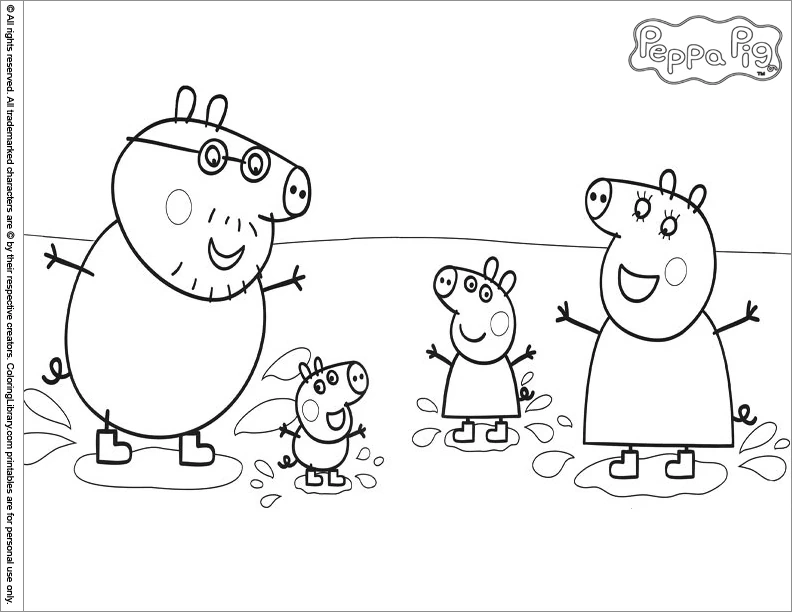 Coloriage gratuit Peppa Pig #44021 de la collection Dessins animés et séries animées à imprimer Coloriage gratuit Peppa Pig #44021 de la collection Dessins animés et séries animées à imprimer