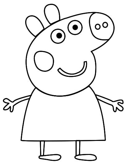 Dessin à colorier: Peppa Pig (Dessins animés et séries animées) #44088 - Coloriages à Imprimer Gratuits