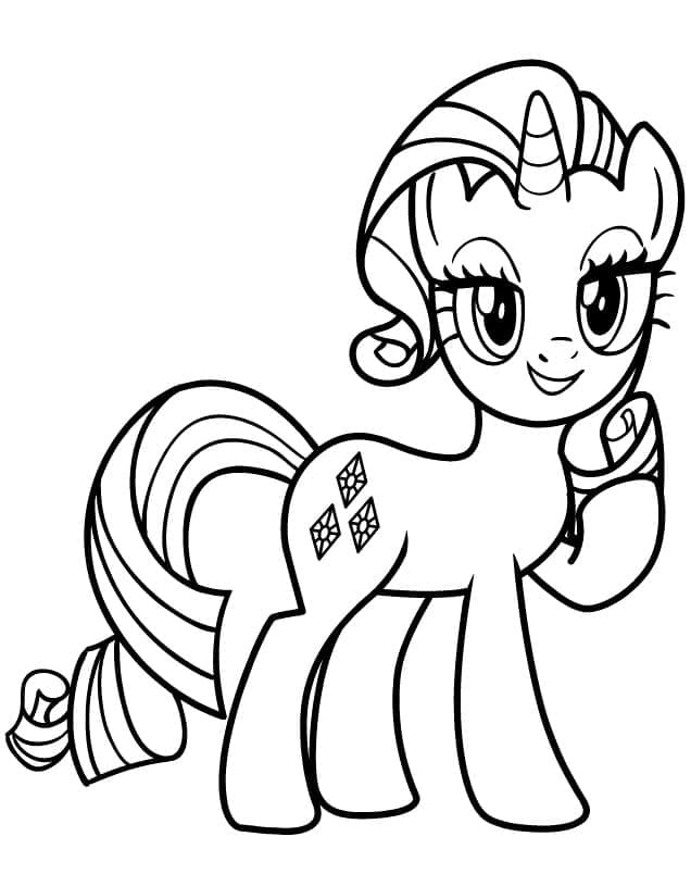 Coloriage gratuit Petit Poney #183297 de la collection Dessins animés et séries animées à imprimer