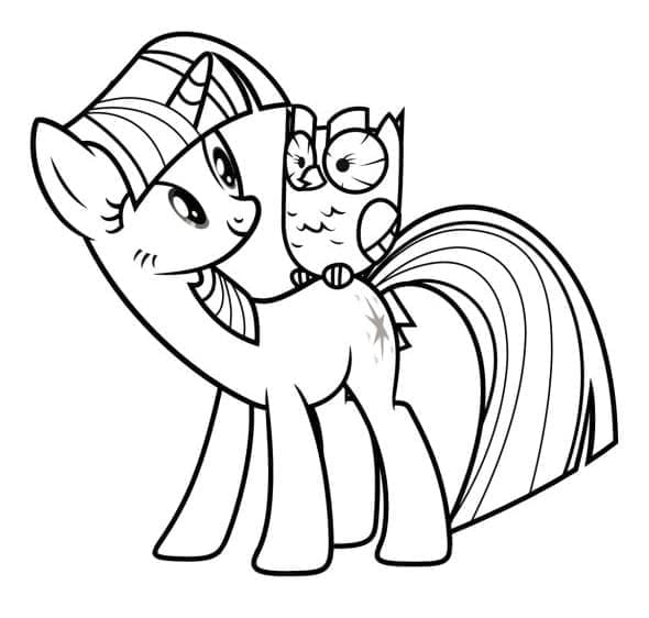 Coloriage imprimable Petit Poney #183301 de la collection Dessins animés et séries animées à colorier aux crayons