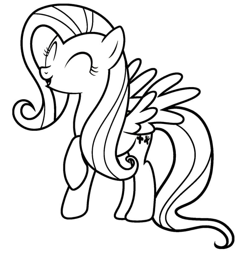 Coloriage gratuit Petit Poney #183312 de la collection Dessins animés et séries animées à imprimer