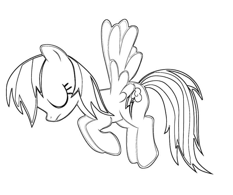 Coloriage Petit Poney #183357 à imprimer gratuitement, extrait de la collection Dessins animés et séries animées