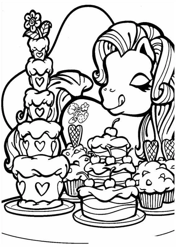 Illustration au trait Petit Poney #41865 de la collection Dessins animés et séries animées à colorier gratuitement