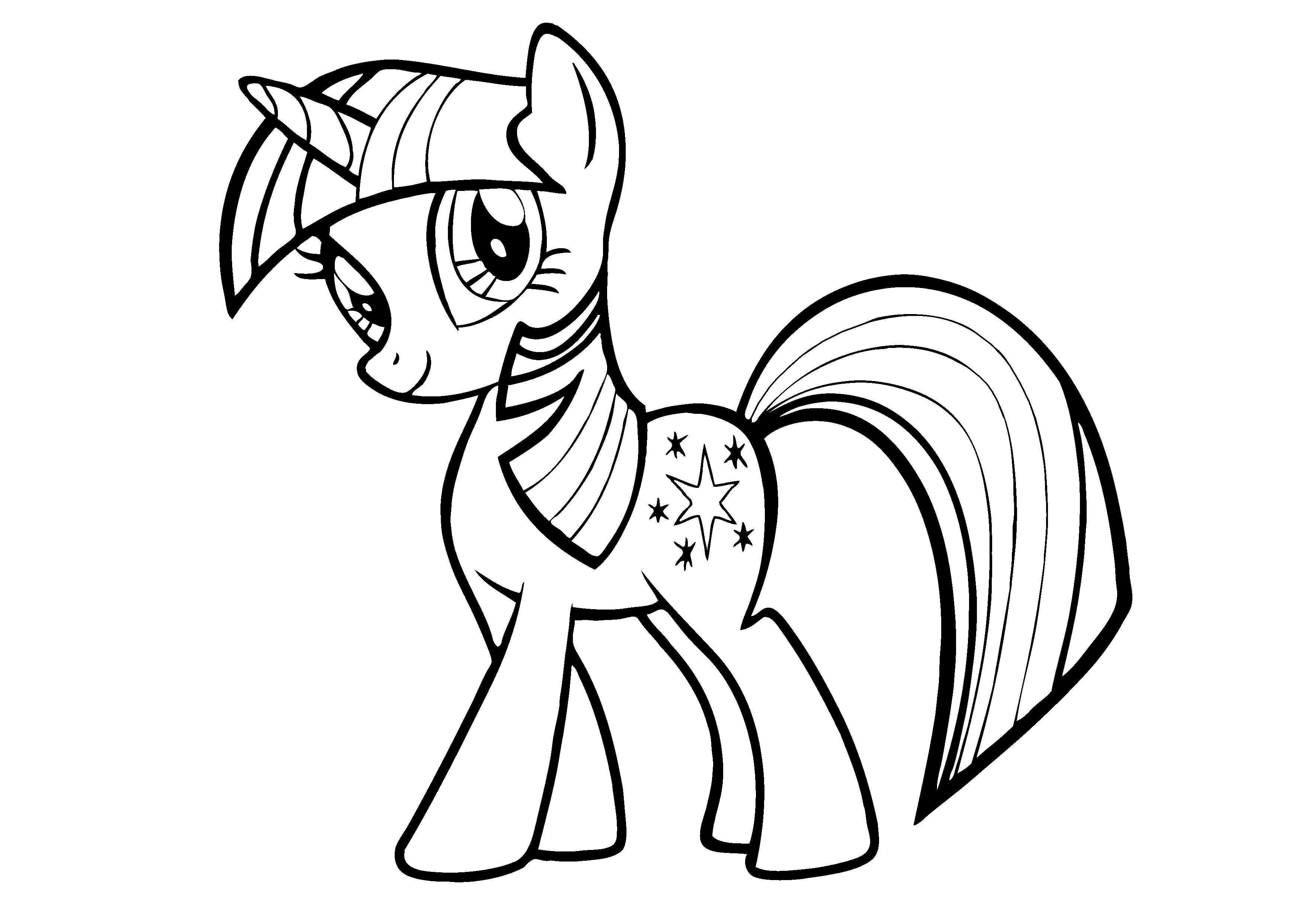 Coloriage Petit Poney #41866 (Dessins animés et séries animées) – Dessin à  colorier – Coloriages à Imprimer Gratuits, image size:3508x2483
