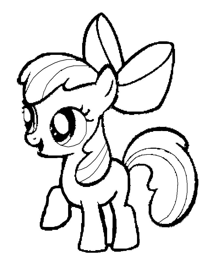 Coloriage imprimable Petit Poney #41867 de la collection Dessins animés et séries animées à colorier aux crayons