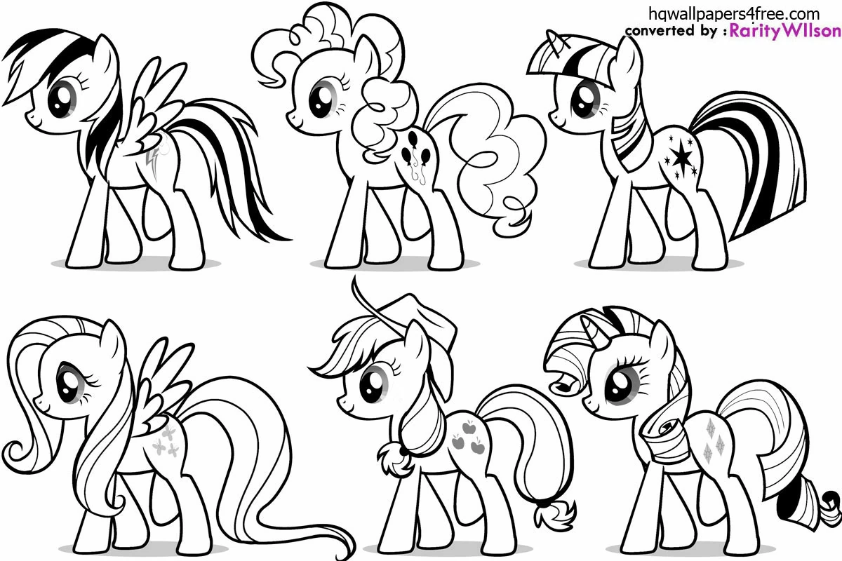 Coloriage Petit Poney #41872 (Dessins animés et séries animées) – Dessin à  colorier – Coloriages à Imprimer Gratuits, image size:1200x800