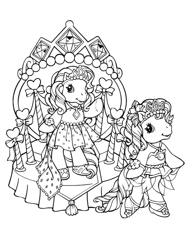 Page de coloriage Petit Poney #41877, collection Dessins animés et séries animées, à imprimer et colorier