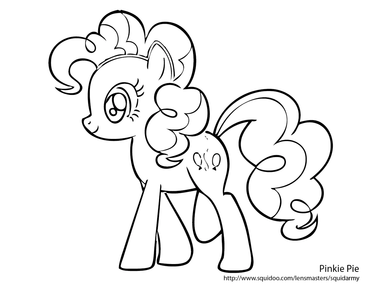Coloriage gratuit Petit Poney #41878 de la collection Dessins animés et séries animées à imprimer